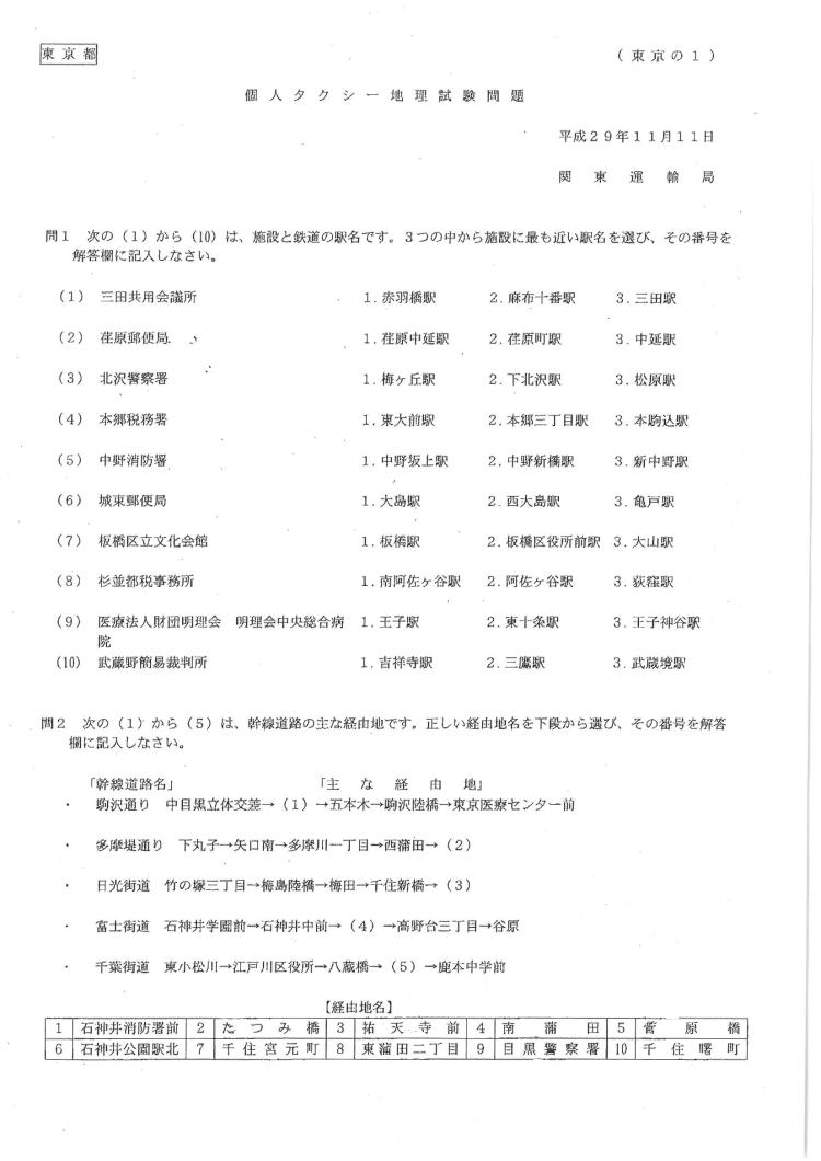 SALE/37%OFF】 地理問題例集 東京タクシーセンター 地図 東京タクシーセンター 地理試験 問題例集 地理教本